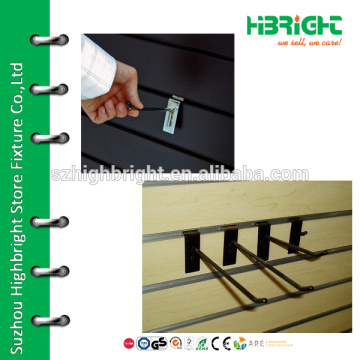 MDF display slatwall hooks